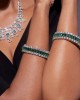 Emerald Midnight Beauty Diamond Bangles