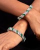 Emerald Petal Diamond Bangles