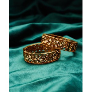 Kaamdani Phool Kundan Bangles