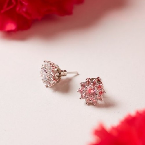 Daily Wear Diamond Flower Studs