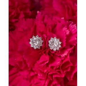 Daily Wear Diamond Flower Studs
