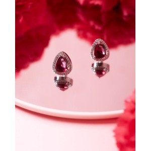 Colored Stone Diamond Studs