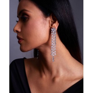 Sparkling Strings Diamond Earrings