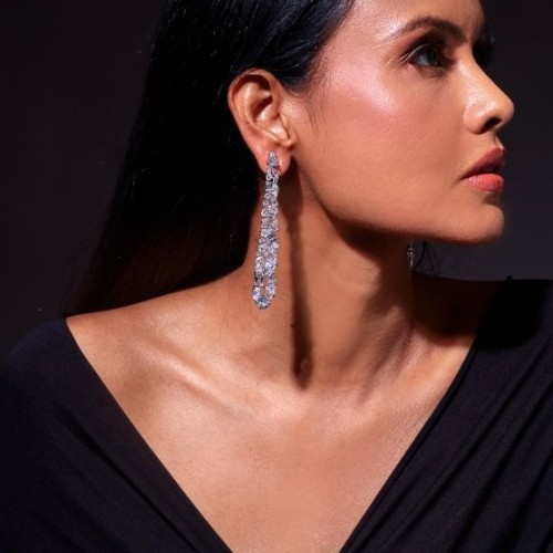 Cutwork Diamond Earrings