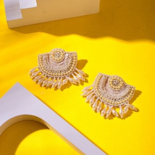 Pearl White Earrings