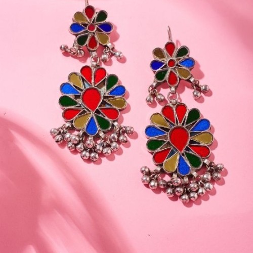 Flower Mirror Earrings