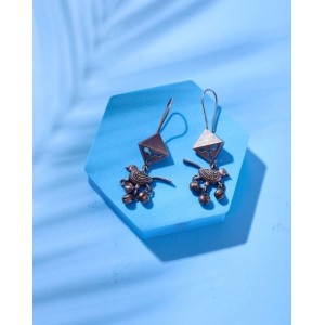 Sara Oxidised Earrings 