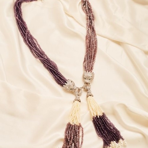 Jennifer Dual Tone Long Necklace