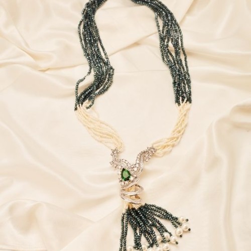 Janet Diamond Long Necklace