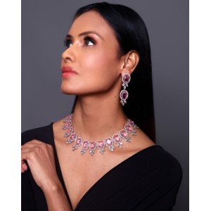 Pink Lady Diamond Necklace