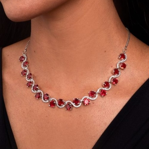 Jack Rose Diamond Necklace