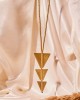  Dhokra Three Triangle Pendant