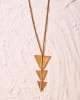  Dhokra Three Triangle Pendant