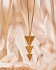  Dhokra Three Triangle Pendant