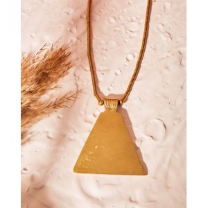  Dhokra Boho Triangle Pendant