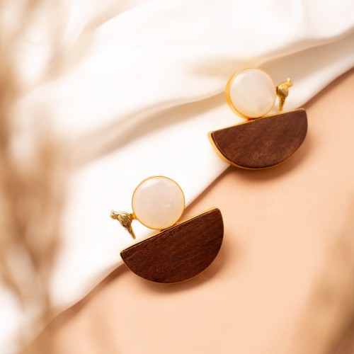 Iris Woodwork Earrings