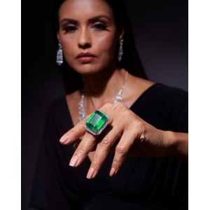 Green Cocktail Ring