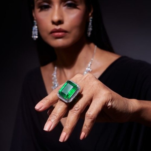 Green Cocktail Ring