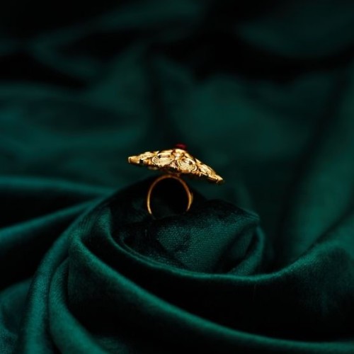 Cardician Kundan Cocktail Ring